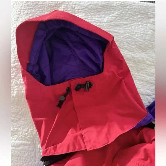 Vintage Moonstone Jacket Mens Medium Gore-Tex Hooded Wind Rain Red